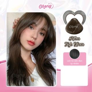 [Mã SKAMFM0612M giảm 15% đơn 100K] Thuốc Nhuộm Tóc Màu NÂU TRÀ ĐEN Không Tẩy | Chenglovehair, Chenglovehairs