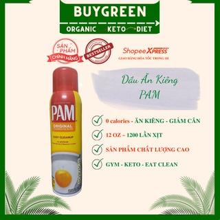 ✅[CHÍNH HÃNG]✅ PAM 12 oz ( ~ 1200 lần xịt ) [ chai mới ] Dầu Ăn Kiêng 0 calories Dạng Xịt hạt cải Pam original 12 oz.