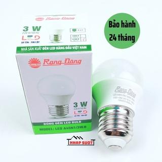 [Chính Hãng] Bóng đèn LED Rạng Đông búp tròn 3W 5W 7W 9W, ánh sáng trắng & vàng, tiết kiệm điện, bảo hành 2 năm