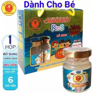 Yến sào sunnest 16% dành cho bé, trẻ em. Hộp 6 lọ x 70ml