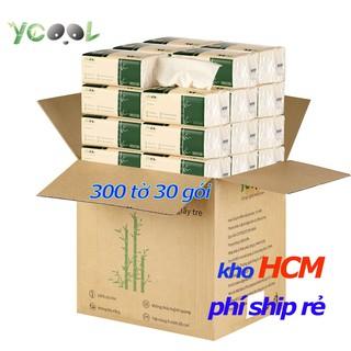 Giấy ăn gấu trúc Ycool giấy vệ sinh 1 thùng 30 gói