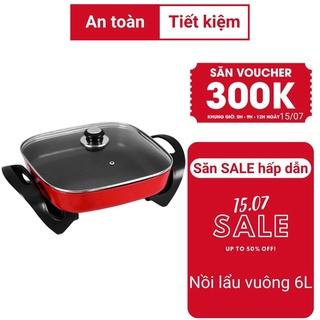 Nồi lẩu điện 6L - chảo điện đa năng cao cấp Hongshuanxi Bolo_shop1