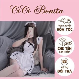 Đồ ngủ nữ,Cosplay hầu gái Nhật Bản sexy đáng yêu,maid gợi cảm CICI BONITA C160- Ship Hỏa Tốc HCM