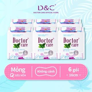 Băng vệ sinh thảo dược D&C Doctor Care hàng ngày 16 cm Combo 6 gói