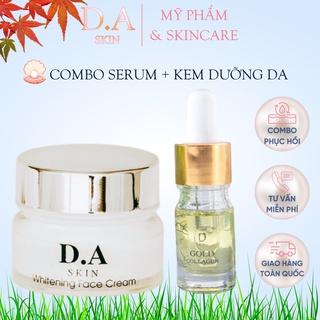 Combo serum + kem dưỡng da ⚡ CAO CẤP ⚡ Bộ đôi dưỡng da siêu căng trắng - siêu căng bóng, phục hồi làn da hiệu quả