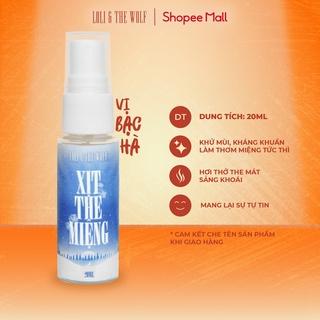 Xịt Thơm Miệng Bạc Hà Thơm Mát Chai Nhỏ Gọn Bỏ Túi Dạng Xịt 20ml- Loli & The Wolf