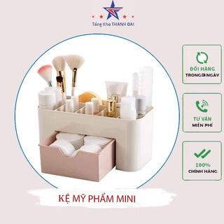 Khay/ Kệ Đựng Mỹ Phẩm/ Đồ Trang Điểm Mini Bằng Nhựa Loại 1 Ngăn Kéo và Nhiều Ngăn Nhỏ Tiện Dụng