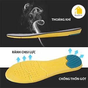 Những lớp chất liệu nào được sử dụng trong lót giày thể thao 3 lớp?