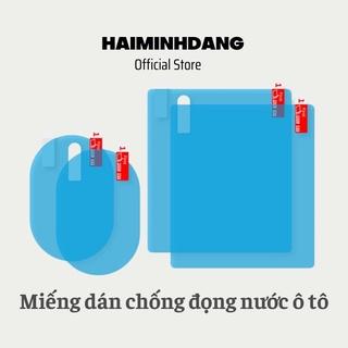 Bộ 4 miếng dán chống nước gương kính ô tô, miếng dán chống bám nước gương chiếu hậu nano tiện dụng loại 1