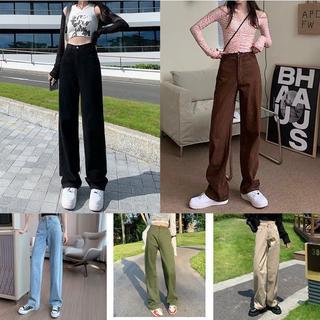 Quần Jeans Ống Rộng Xám - Quần Ống Rộng Nữ Dáng Suông Jeans Lưng Cao Ulzzang Q41