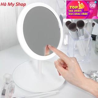 Gương Để Bàn Trang Điểm Có Đèn Led Cảm Ứng - 3 Chế Độ Ánh Sáng - Gương MakeUp