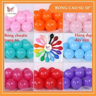 100 quả Bóng bay sinh nhật trang trí 10 inch, bong bóng trang trí sinh nhật Kích thước 25-28cm