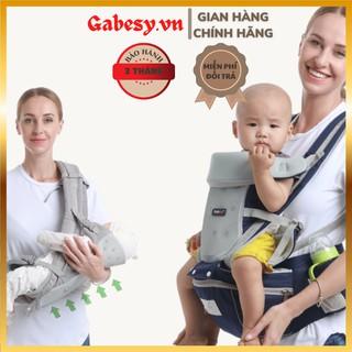 Địu Em Bé 4 Tư Thế 🔥Chính Hãng GABESY🔥GBS3 Chống Gù Lưng, Địu Xe Máy Cho Trẻ - Địu Trẻ Em, Địu Cho Bé Từ 0 - 36 Tháng