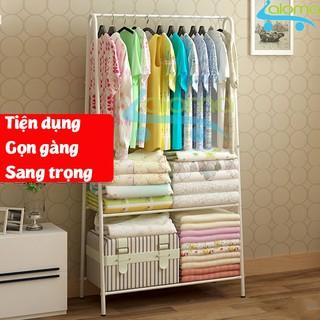 Kệ chữ A khung sắt treo quần áo để chăn màn đồ dùng HomeBi HB-KCA