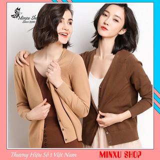 Áo Khoác Cardigan Dáng Dài Áo Len Nữ Hàn Quốc Dài Tay Minxu Shop - Lên Phom Nhẹ Nhàng, Sang Trọng (Mã CD)