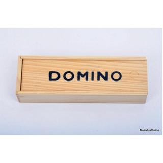 Bộ Đồ Chơi Cờ Domino Đen Có Hộp Gỗ Đựng Cờ -GR-