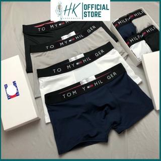 Quần Chip Nam Boxer Thun Lạnh Combo 4 Cái, Quần Xì Nam Đùi Thun Lạnh Cao Cấp Co Giãn 4 Chiều Cực Thoáng Khí Kháng Khuẩn