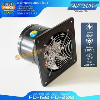 Quạt Hút Gió, Quạt Thông Gió , Hút Mùi Nhà Bếp , Nhà Vệ Sinh , Phòng Ngủ FD-100, FD-150 , FD-200 công xuất 25-80W