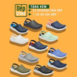 Dép cross literide quai ngang hàng xuất khẩu full box cho Nam Nữ đủ 8 màu, 8 size