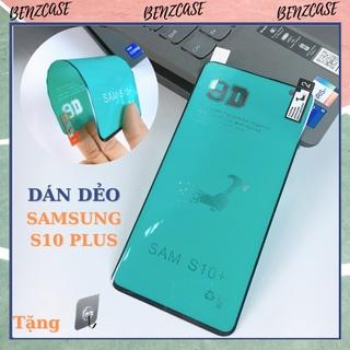 Miếng dán dẻo full viền cong cho Samsung Galaxy S10 Plus, chống trầy xước, va chạm, bảo vệ toàn diện màn hình