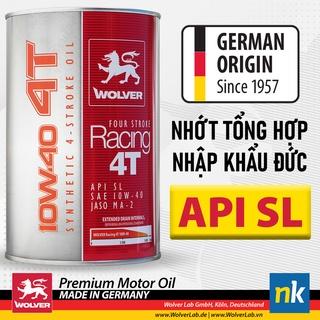 Dầu nhớt tổng hợp xe máy, mô tô PKL Wolver Racing 10W40 800ml - Nhớt xe máy cao cấp Nhập Đức 100%