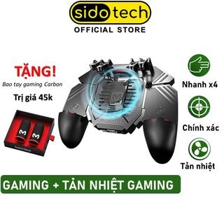 Tay cầm chơi game điện thoại SIDOTECH AK77 có quạt tản nhiệt bắn PUBG / FREE FIRE / ROS 3 phiên bản USB/1200mAh