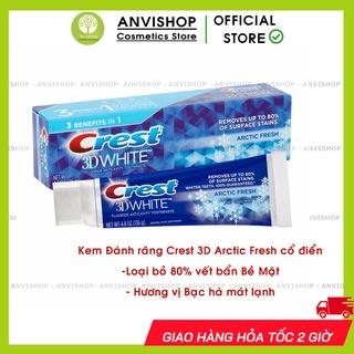 Combo Kem đánh răng Crest và miếng dán trắng răng 3D White Brilliance làm trắng răng vượt trội