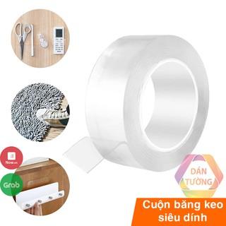 Cuộn băng keo 2 mặt acrylic siêu dính MDT , băng keo dán tranh gán gương treo tường đa năng _CBK