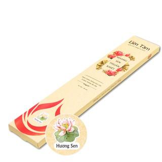 Nhang Sen Thuần Khiết Liên Tâm - 38cm - Hộp 90 cây - Nhang sen thiên nhiên, an toàn sức khỏe