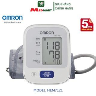 Máy Đo Huyết Áp Bắp Tay Điện Tử OMRON HEM 7121, Bảo Hành 05 Năm, Bộ Nhớ 30 Kết Qủa Đo, Báo Rối Loạn Nhịp Tim - Medmart