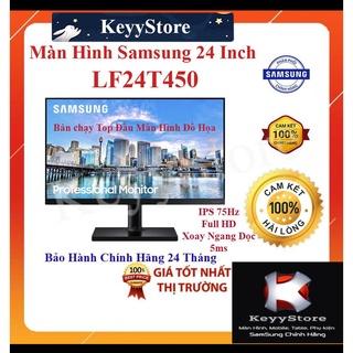 Màn hình Samsung 24 inch viền mỏng LF24T450 Đồ Họa Full HD 75hz Xoay ngang dọc Chính Hãng