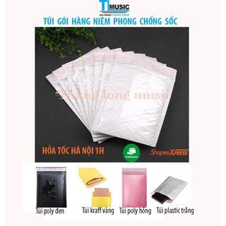 Combo 50 túi gói hàng niêm phong, Túi đóng hàng lót bóng khí chống sốc(GIAO HỎA TỐC HÀ NỘI)