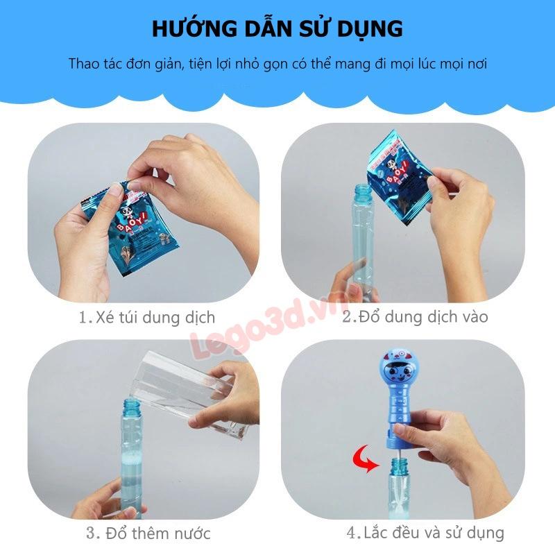 Nên sử dụng nước pha bong bóng xà phòng đối với trẻ em hay không?