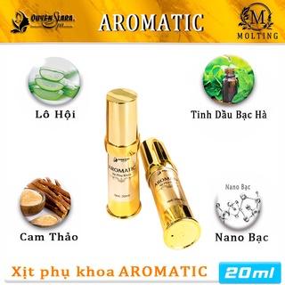 sản phẩm chăm sóc vùng kín phụ nữ, Xịt Phụ Khoa AROMATIC + Dung Dịch Vệ Sinh phụ, kháng khuẩn, se khít cô bé