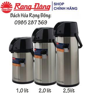 Phích Giữ Nhiệt Rạng Đông 1L-2L-2,5L, Có Cần Bơm Nước, Đế Xoay 360 Độ