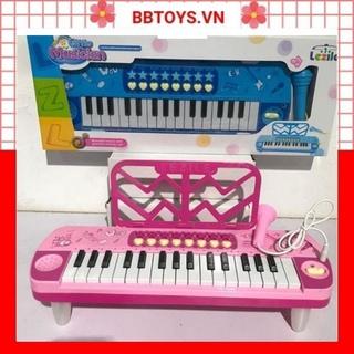 Đàn piano cho bé kèm mic đồ chơi có nhạc (tặng kèm 3 pin AA) (BBTOYS: 47)