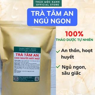 Trà TÂM AN hỗ trợ Mất Ngủ, Ngủ Ngon, Dưỡng Tâm An Thần cho người Mất Ngủ 100% Tự Nhiên - Thảo Mộc Xanh Official Store.