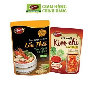 [Mã BMLTM300 giảm đến 300K] Combo 1 Gói Lẩu Thái BARONA và 1 Gói Xốt Muối Kim Chi Hàn Quốc BARONA