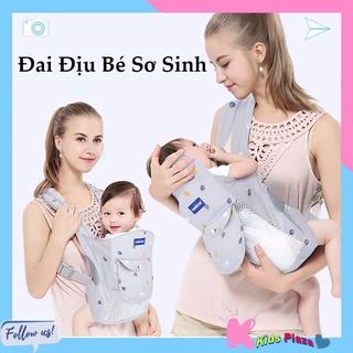 Đai địu em bé 4 tư thế có trợ lực địu cho bé sơ sinh có đỡ cổ đa năng - Địu em bé đi xe máy