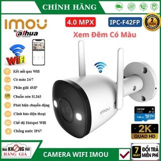 Camera ip wifi imou ngoài trời 4mp IPC-F42FP xem đêm có màu 2k dahua , chống nước , đàm thoại , báo động thông minh AI