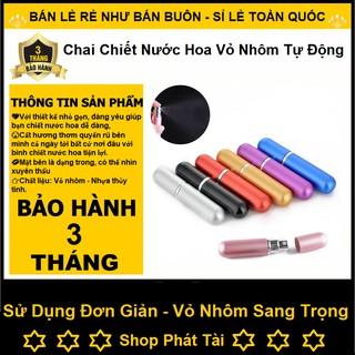 Phụ Kiện Thời Trang Không Thể Thiếu Cho Các Bạn Nữ - Chai Chiết Nước Hoa Tự Động , Mỹ Phẩm, Mini Vỏ Nhôm Sang Trọng 5ml