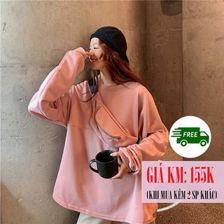 [SẴN] Áo Sweater khoác kèm túi bao tử Ulzzang Quảng Châu AK22