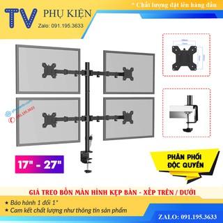 Giá Treo Bốn Màn Hình Máy Tính M054 17 - 27 Inch - Tay Đỡ Màn Hình Xoay 360 Độ