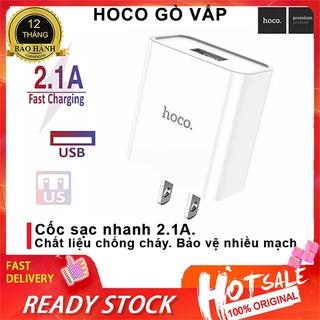 ⚡Mới⚡CỐC SẠC/CỦ SẠC NHANH Siêu Bền Hoco C81 1 USB Cho Điện Thoại IPhone IPad Samsung Nokia Huawei Xiaomi Oppo Chính Hãng