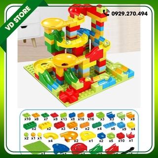 Bộ Xếp Hình Cầu Trượt Lego Thả Bi 168 - 336 Chi Tiết Cho Bé Đồ Chơi Xếp Hình Phát Triển Trí Não