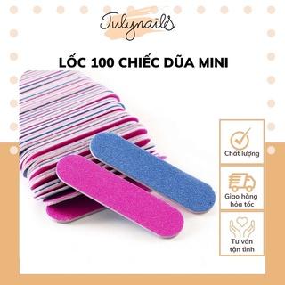 Dũa móng mini lốc 100 chiếc làm nail box , dũa móng tay 2 mặt nhỏ