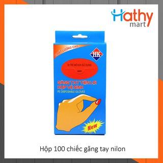 Hộp 80 chiếc găng tay, bao tay nilon dùng 1 lần giá tốt