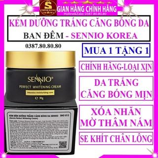 Kem dưỡng trắng căng bóng da mặt ban đêm Sennio hàn quốc mờ nám xóa nhăn dưỡng ẩm body cho nam nữ bà bầu Blue Love tốt