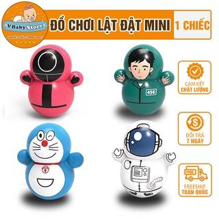 Lật đật mini -Đồ chơi cho bé Squid Game, Doraemon và phi hành gia cute dễ thương