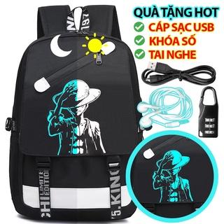 Balo nam nữ đi học dạ quang phát sáng Hình One Piece, Mẫu Mới Nhất, Hot Nhất 2022